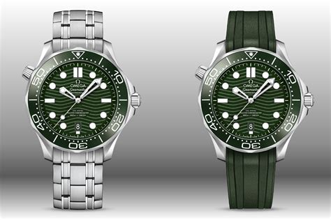 omega green watch
